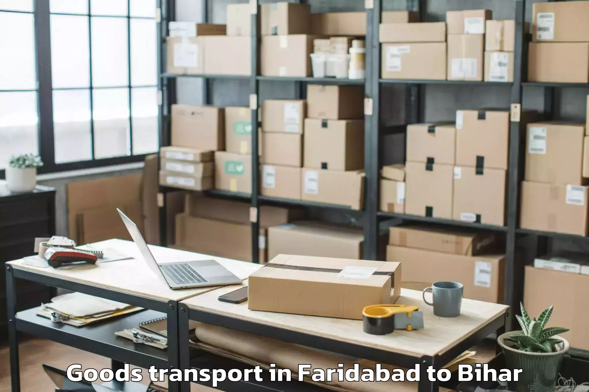 Efficient Faridabad to Narkatiaganj Goods Transport